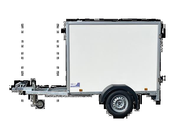 Grote foto power trailer ps gesloten300 x 125 x 150 750 kgongeremd ges auto diversen aanhangers