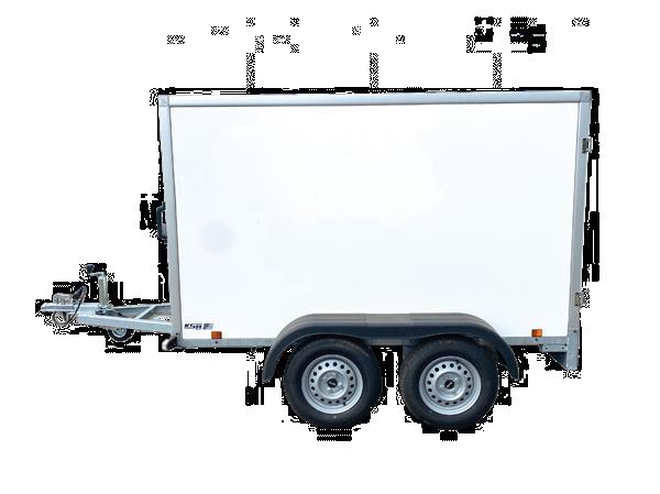 Grote foto power trailer ps gesloten300 x 125 x 150 750 kgongeremd ges auto diversen aanhangers