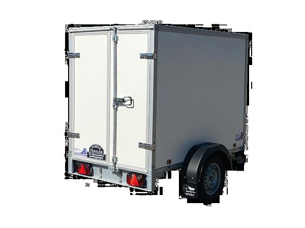 Grote foto power trailer ps gesloten300 x 125 x 180 750 kgongeremd ges auto diversen aanhangers