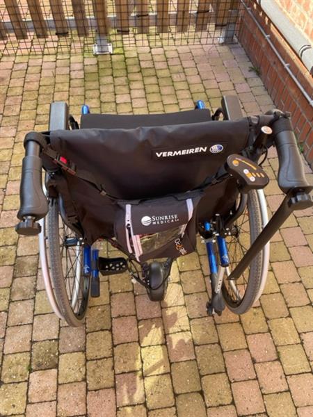 Grote foto rolstoel met duwhulp motor beauty en gezondheid rolstoelen