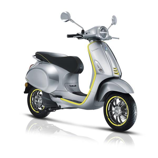 Grote foto vespa elettrica elektrische scooter gallio geel bij centra motoren overige merken