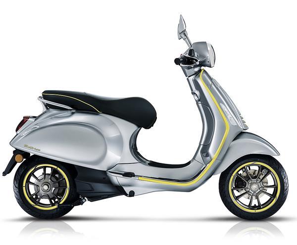 Grote foto vespa elettrica elektrische scooter gallio geel bij centra motoren overige merken