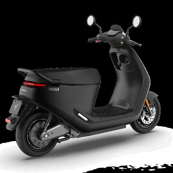 Grote foto segway e110se escooter elektrische scooter jet mat black motoren overige merken