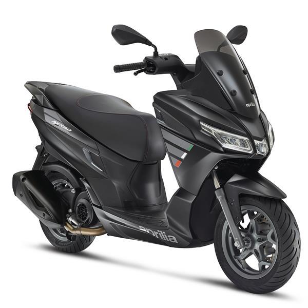 Grote foto aprilia sxr 50 sport matt black bij central scooters kopen motoren overige merken