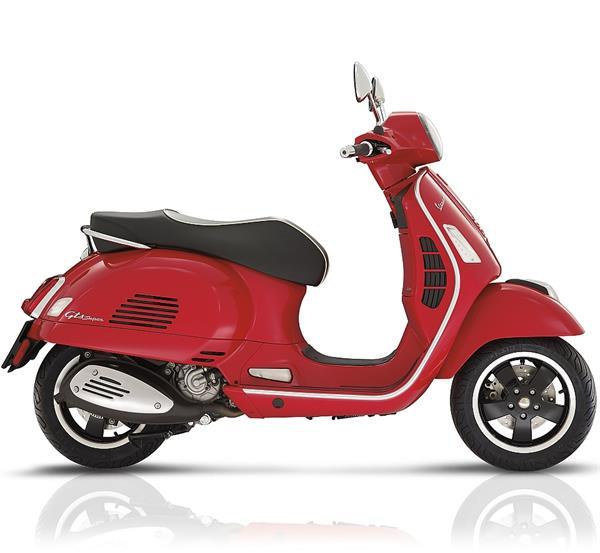 Grote foto vespa gts 125 super rosso coraggioso bij central scooters motoren overige merken