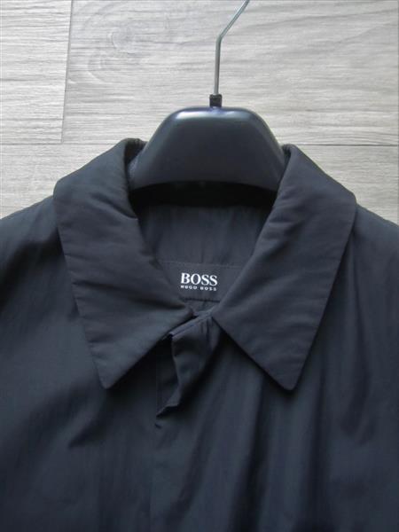 Grote foto zwarte halflange herenjas van hugo boss maat 48 kleding heren jassen zomer