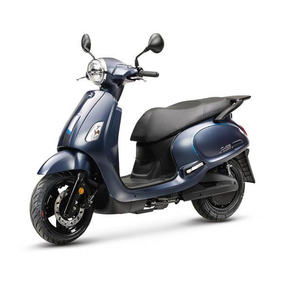 Grote foto sym e fiddle iv elektrische scooter satin submarine blue motoren overige merken