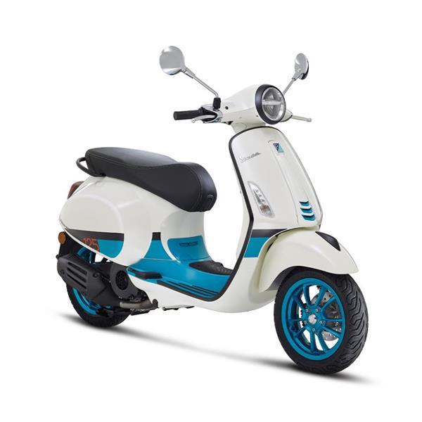 Grote foto vespa primavera color vibe 125 bianco color vibe bij centr motoren overige merken