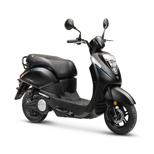 Grote foto sym e mio elektrische scooter matt black bij central scoot motoren overige merken