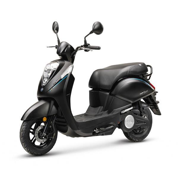 Grote foto sym e mio elektrische scooter matt black bij central scoot motoren overige merken