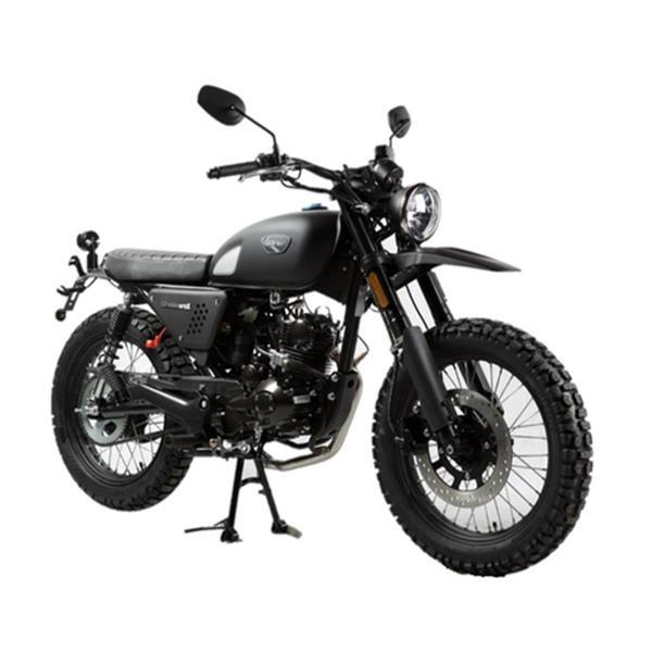 Grote foto hanway scrambler matt black bij central scooters kopen 27 motoren overige merken