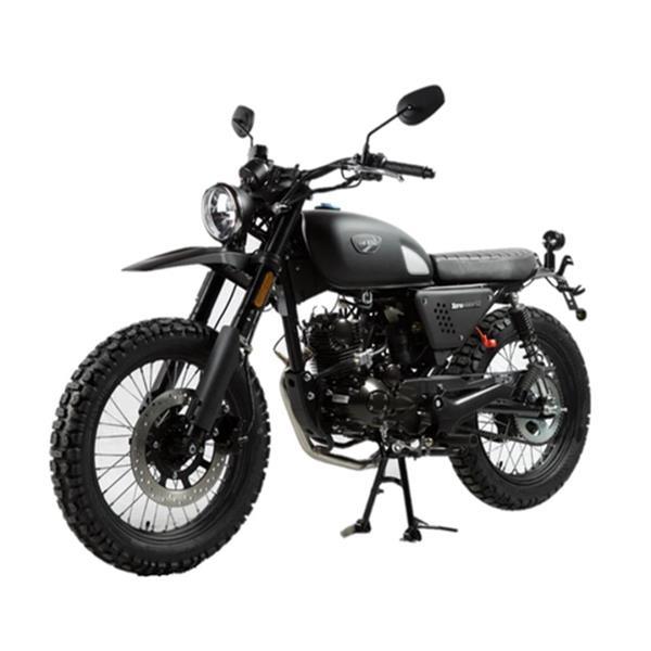 Grote foto hanway scrambler matt black bij central scooters kopen 27 motoren overige merken