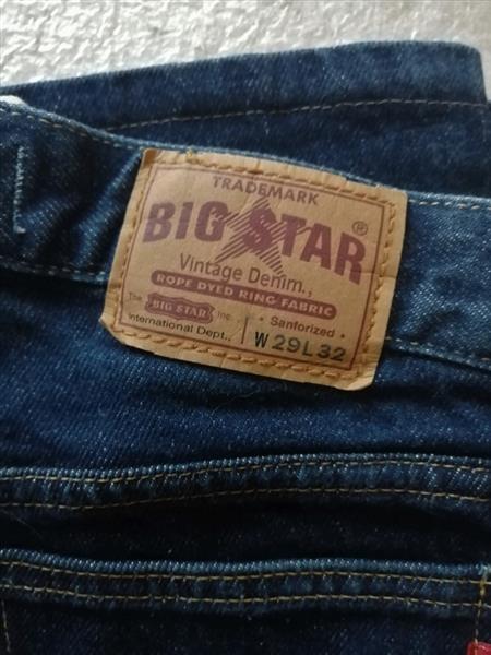 Grote foto darkwash bootcut jeans van big star w29 kleding dames broeken en pantalons
