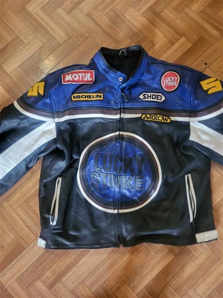 Grote foto motorjas motoren kleding