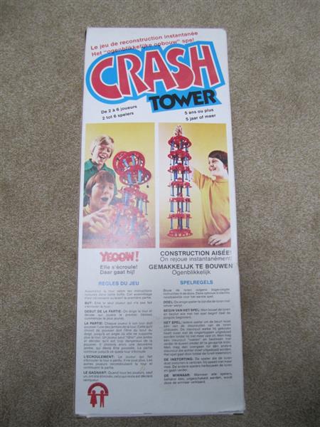 Grote foto vintage crash tower spel eind jaren 60 kinderen en baby educatief en creatief