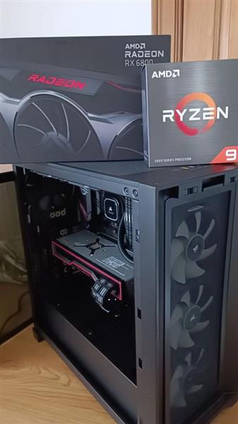 Grote foto gaming pc ryzen 9 5900x radeon rx 6800 computers en software desktop pc