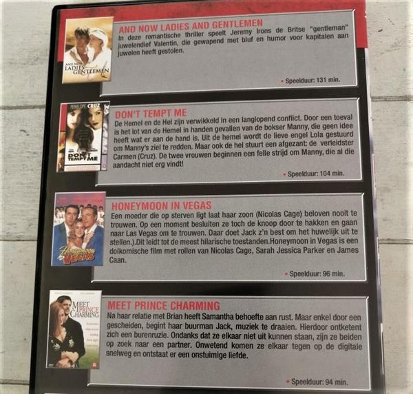 Grote foto dvd box met 4 romantische films nieuw cd en dvd drama