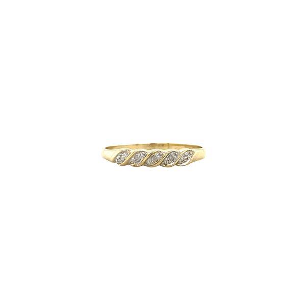 Grote foto bicolour gouden ring met diamant 14 krt kleding dames sieraden