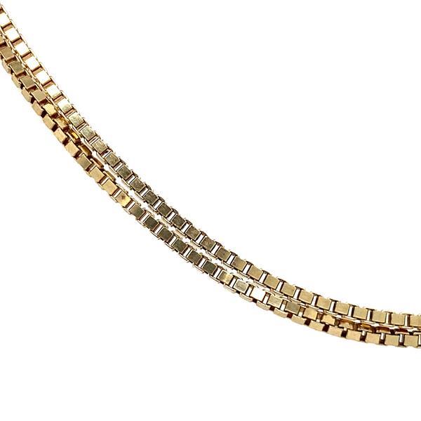 Grote foto gouden lengtecollier venetiaan 53.5 cm 14 krt kleding dames sieraden