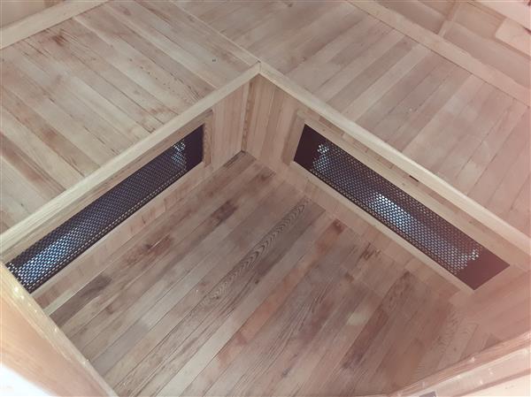 Grote foto infrarood cabine sport en fitness sauna