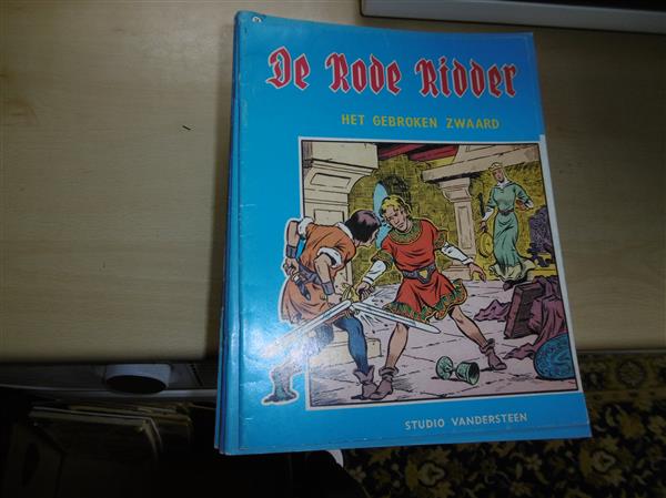Grote foto strips 39 stuks de rode ridder in belezen staat boeken stripboeken