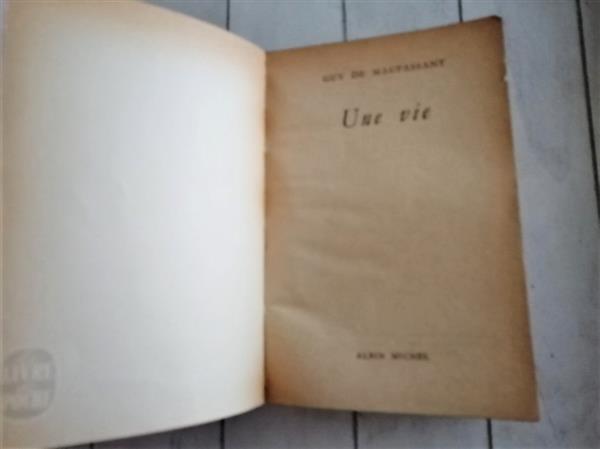 Grote foto une vie guy de maupassant gedrukt in 1965 boeken historische romans