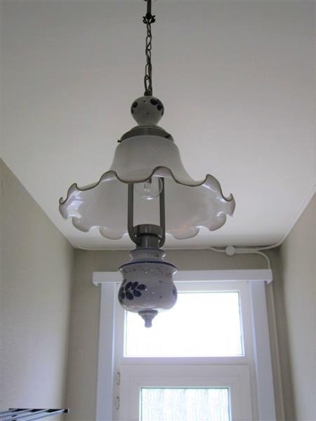 Grote foto retro hanglamp met gekarteld melkglas huis en inrichting hanglampen