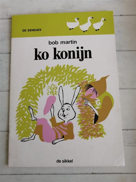 Grote foto ko konijn de eendjes leesboek uit 1980 boeken jeugd onder 10 jaar