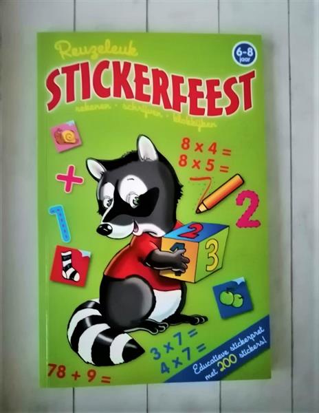 Grote foto reuzeleuk stickerfeest doe boek vanaf 6 jaar boeken jeugd onder 10 jaar