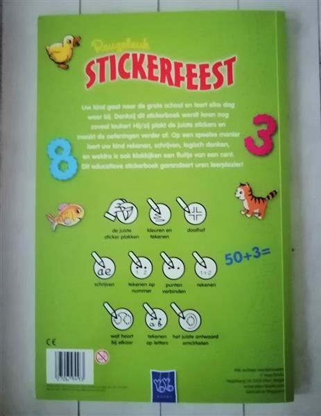 Grote foto reuzeleuk stickerfeest doe boek vanaf 6 jaar boeken jeugd onder 10 jaar