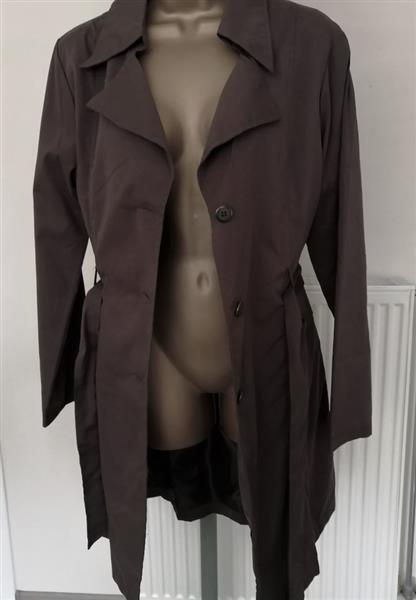 Grote foto knappe chocoladebruine trenchcoat 40 42 kleding dames jassen zomer