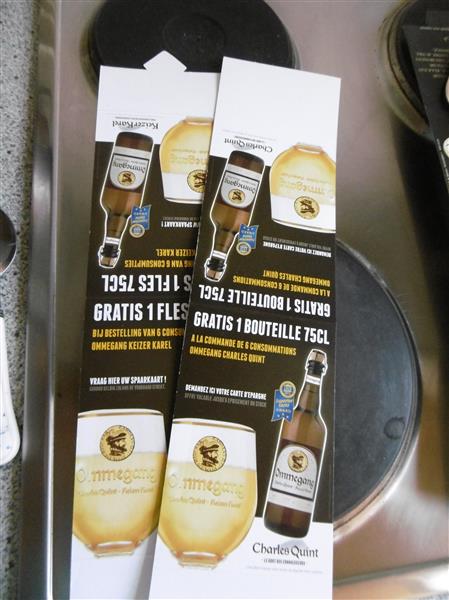 Grote foto tafelreclame karton keizer karel ommegang verzamelen biermerken