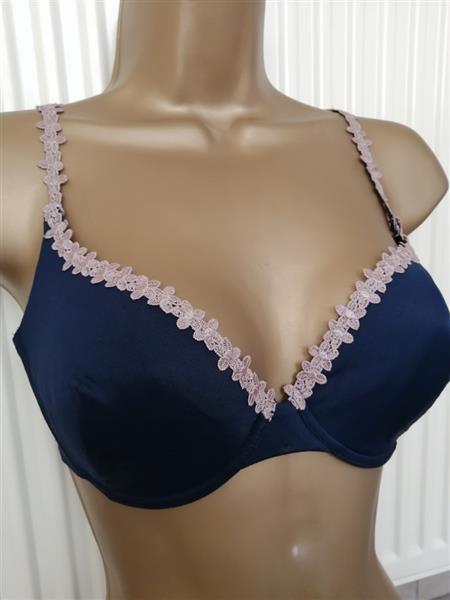 Grote foto marineblauwe voorgevormde bh van sariana 80b kleding dames ondergoed en lingerie merkkleding