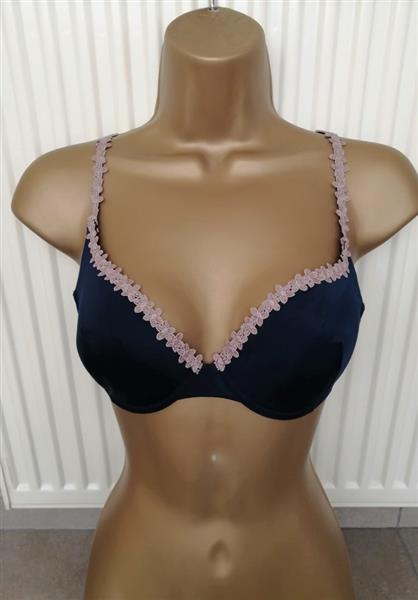 Grote foto marineblauwe voorgevormde bh van sariana 80b kleding dames ondergoed en lingerie merkkleding