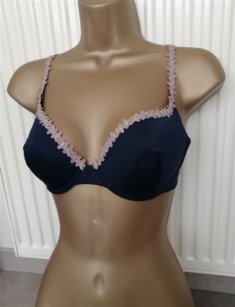 Grote foto marineblauwe voorgevormde bh van sariana 80b kleding dames ondergoed en lingerie merkkleding