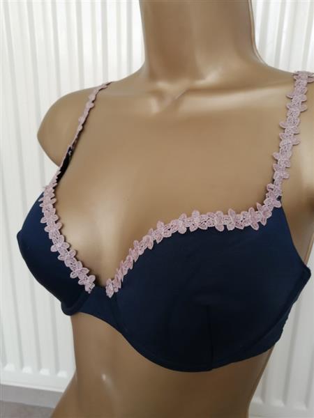 Grote foto marineblauwe voorgevormde bh van sariana 80b kleding dames ondergoed en lingerie merkkleding