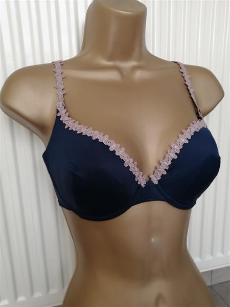 Grote foto marineblauwe voorgevormde bh van sariana 80b kleding dames ondergoed en lingerie merkkleding