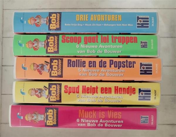 Grote foto 5 bob de bouwer vhs films perfecte staat cd en dvd kinderen en jeugd