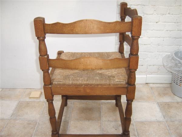 Grote foto vintage hoekstoel met rieten zitting huis en inrichting stoelen