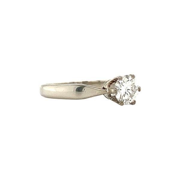 Grote foto witgouden solitair ring met diamant 14 krt kleding dames sieraden
