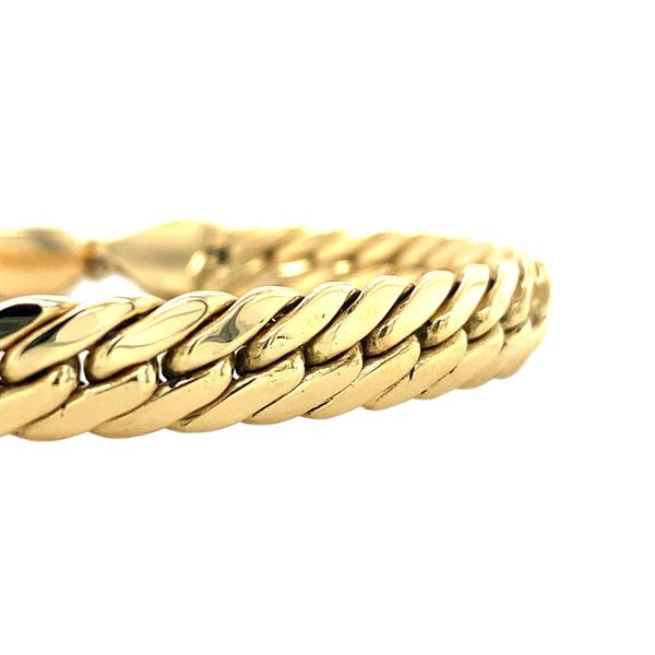 Grote foto gouden fantasie armband gourmet 19.5 cm 18 krt kleding dames sieraden