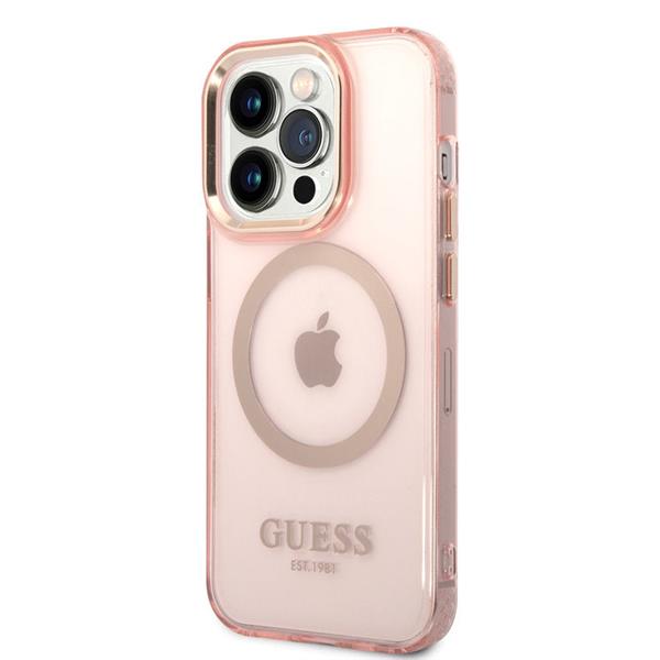 Grote foto guess apple iphone 14 pro backcover gold buttons camera ma telecommunicatie mobieltjes