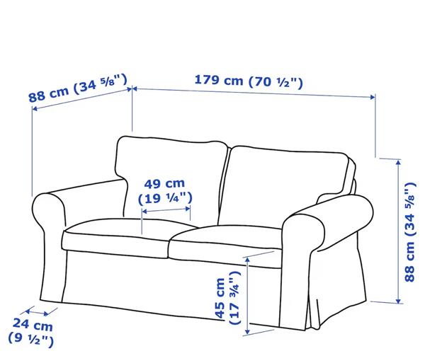 Grote foto 2 zit ikea ektorp zetel huis en inrichting bankstellen