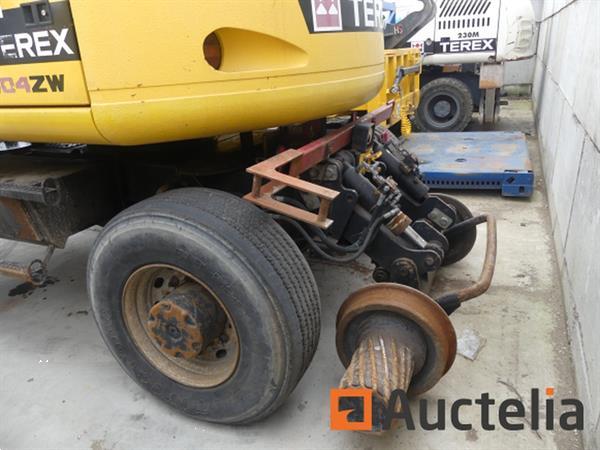 Grote foto schop road rails terex 1404 kzw doe het zelf en verbouw kranen en graafmachines