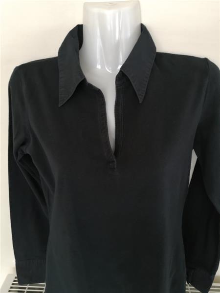 Grote foto superleuke zwarte longsleeve met leuke accenten 36 kleding dames blouses