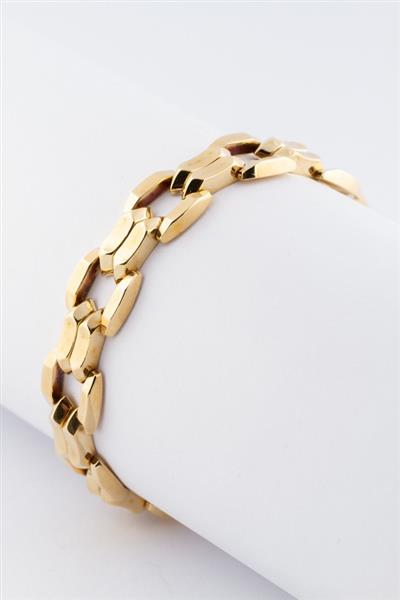 Grote foto gouden schakel armband kleding dames sieraden