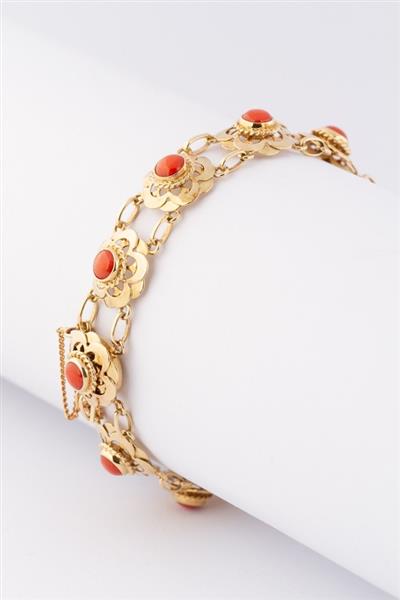 Armband dames hart goud in grootte verstelbare macramé