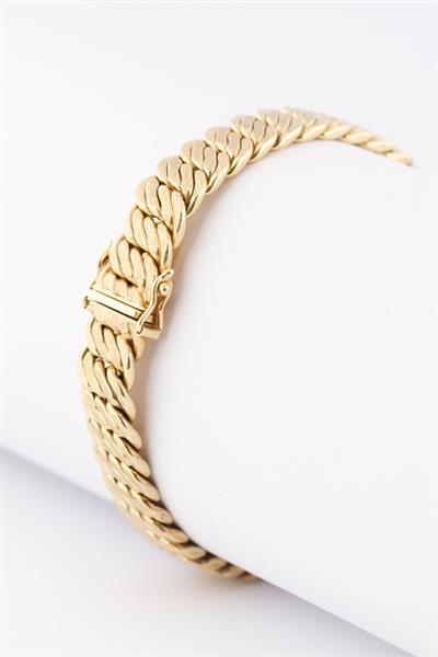 Grote foto gouden gematteerde schakel armband kleding dames sieraden