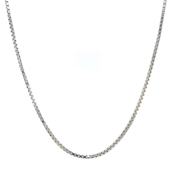 Grote foto witgouden lengtecollier venetiaan 41 cm 14 krt kleding dames sieraden