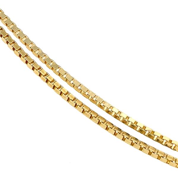 Grote foto gouden lengtecollier venetiaan 60 cm 14 krt kleding dames sieraden